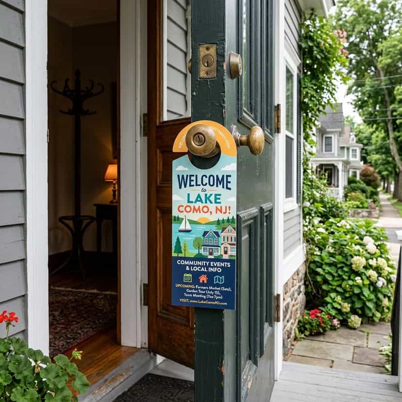 Door Hangers For Less providing Lake Como, NJ Door Hanger Design & Print Shop services