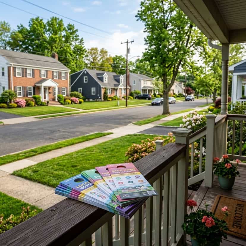 Door Hangers For Less providing Old Bridge, NJ Door Hanger Design & Print Shop services